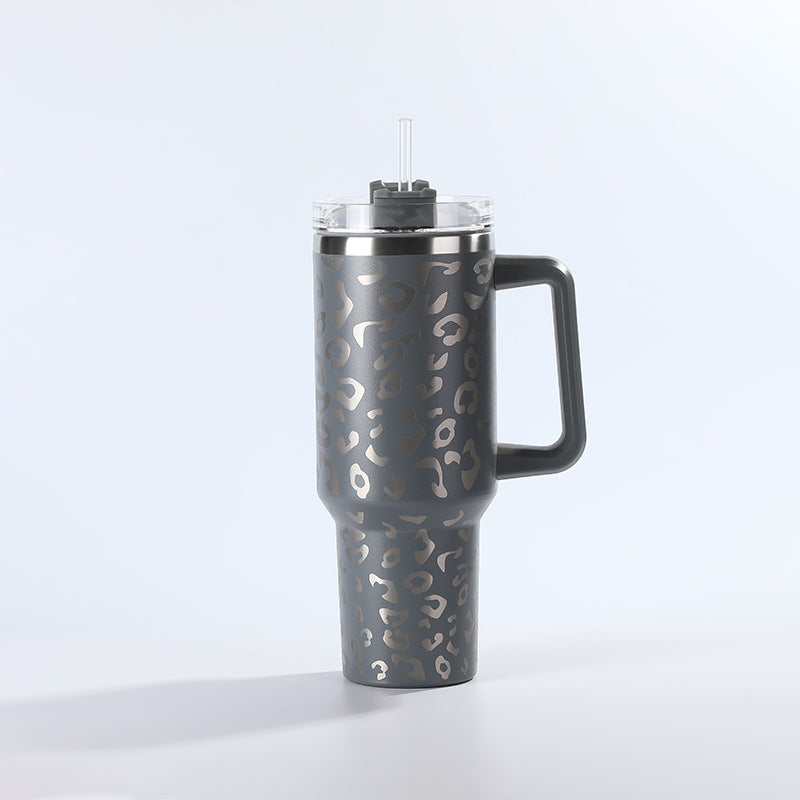 Wholesale Tumbler Leopard Print 40oz Stainless Steel Ice Bullies Cup